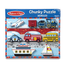 Cargar imagen en el visor de la galería, Vehicles Chunky Puzzle - 9 Pieces
