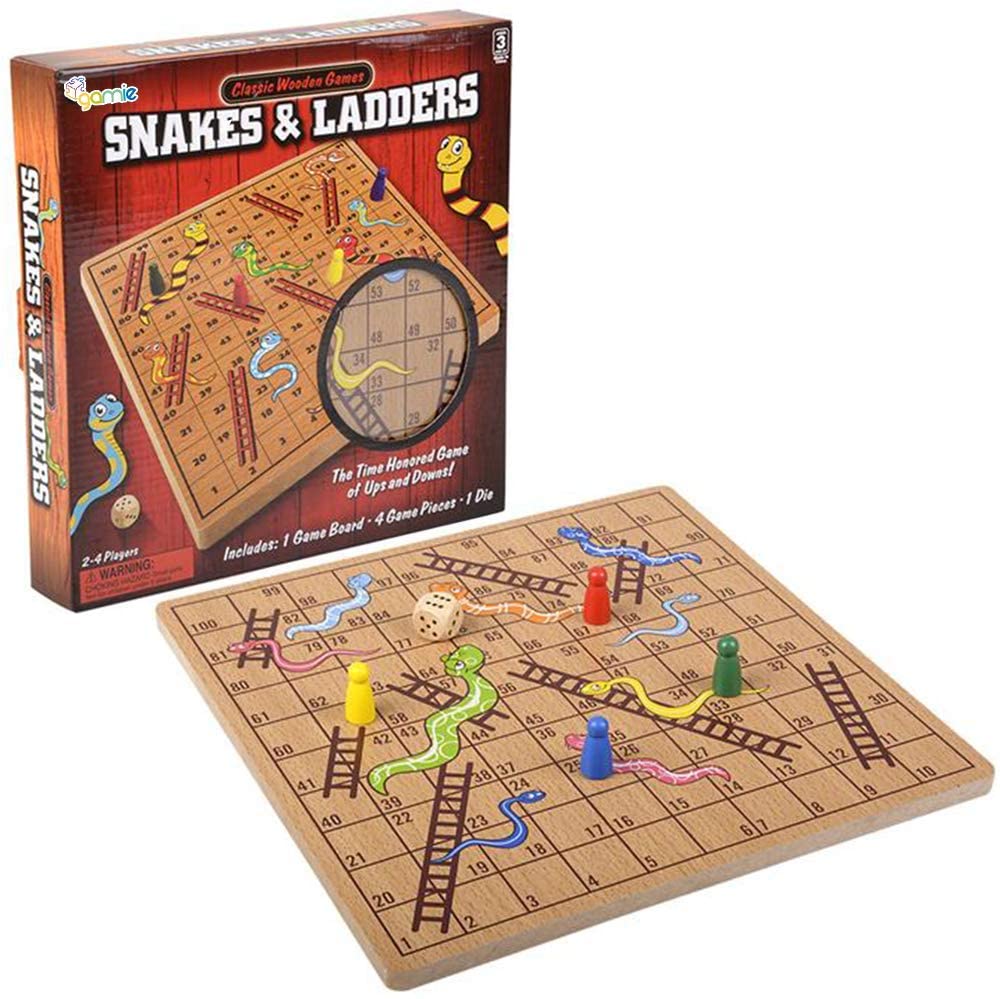 Wooden Snakes and Ladders