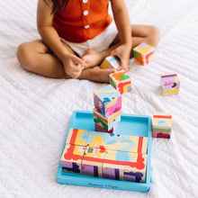 Cargar imagen en el visor de la galería, Blue&#39;s Clues &amp; You! Wooden Cube Puzzle - 16 Pieces
