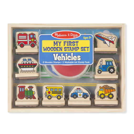 My First Wooden Stamp Set - Vehicles