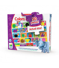 Cargar imagen en el visor de la galería, Jumbo floor puzzle colors and shapes
