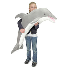 Load image into Gallery viewer, Dolphin Giant Stuffed Animal
