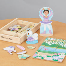 Cargar imagen en el visor de la galería, Ballerina/Fairy Magnetic Dress-Up Play Set
