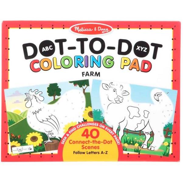 Farm Dot-to-dot Coloring Pad