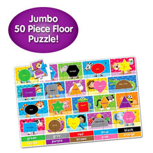 Cargar imagen en el visor de la galería, Jumbo floor puzzle colors and shapes
