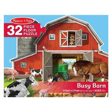 Load image into Gallery viewer, Busy Barn Jumbo Floor Puzzle
