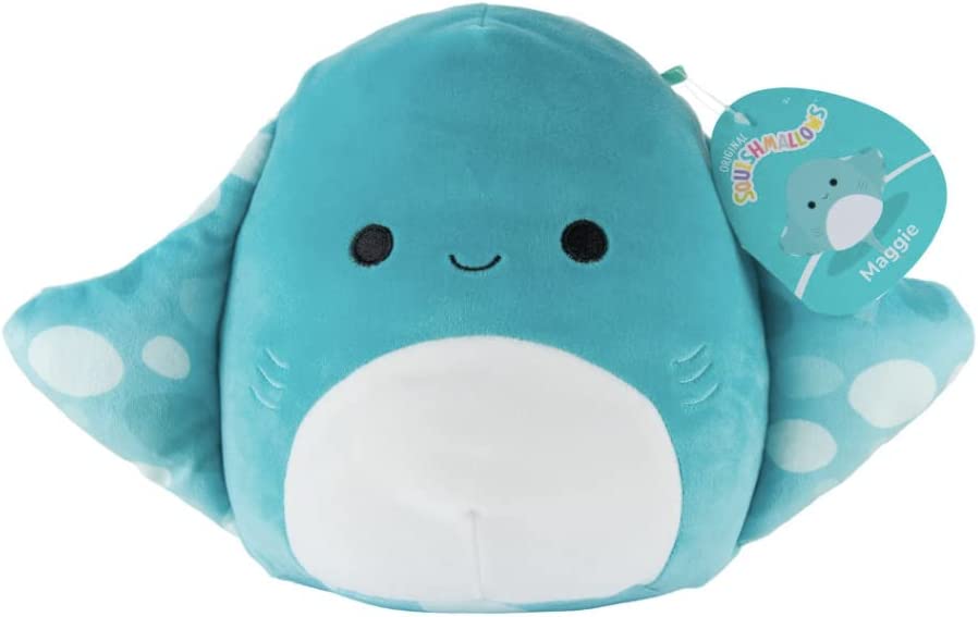Squishmallows 8 Inch Squishy Soft Plush Toy Animals (Maggie The Stingray with Spots)