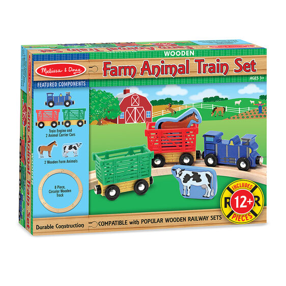 Farm Animal Train Set