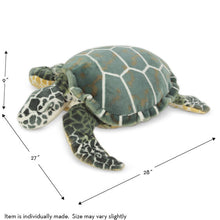 Load image into Gallery viewer, Sea Turtle Giant Stuffed Animal
