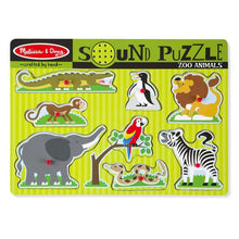 Load image into Gallery viewer, Zoo animal sound puzzle
