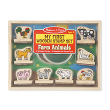 Load image into Gallery viewer, My First Wooden Stamp Set - Farm Animals
