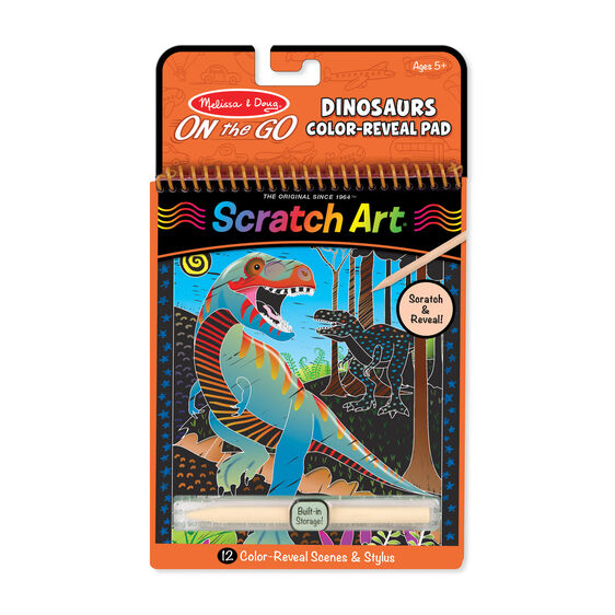 Scratch Art dinosaur