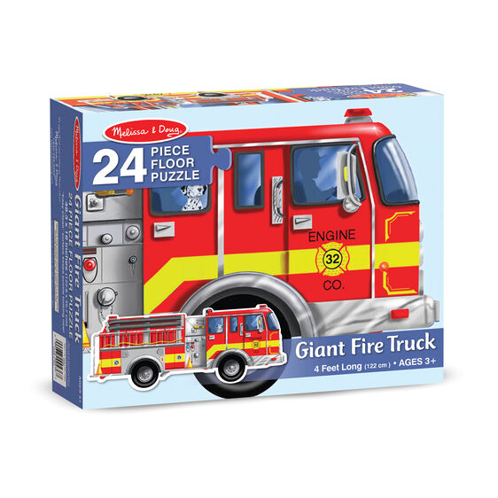 Giant Fire Truck Floor Puzzle