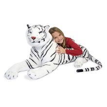 Cargar imagen en el visor de la galería, White Tiger Giant Stuffed Animal
