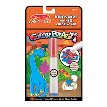 Cargar imagen en el visor de la galería, On the Go ColorBlast No-Mess Coloring Pad - Dinosaurs
