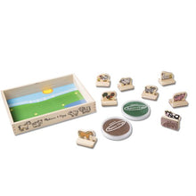 Load image into Gallery viewer, My First Wooden Stamp Set - Farm Animals
